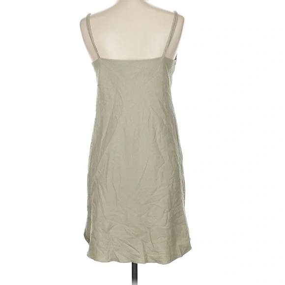 Ozma of California 100% Raw Silk Slip Dress Natural Elevated Basic Boho - Picture 2 of 7